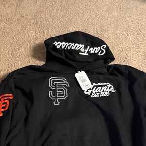 Nike Black Giants Hoodie with Red and White Accents